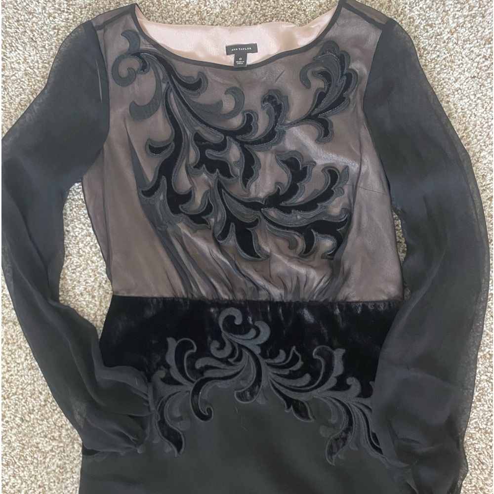 Ann Taylor Black Cocktail Dress
